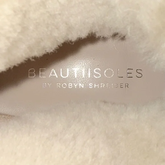 Beautisoles Beige Leather Winter Boots - Picture 6 of 7